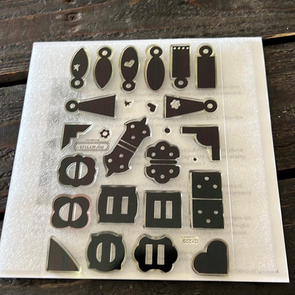 Close to my heart my acrylix stamp set- Accents